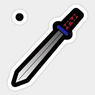 Illustration of a sword Sticker